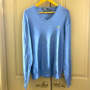 LIKE NEW Blue Polo Sweater